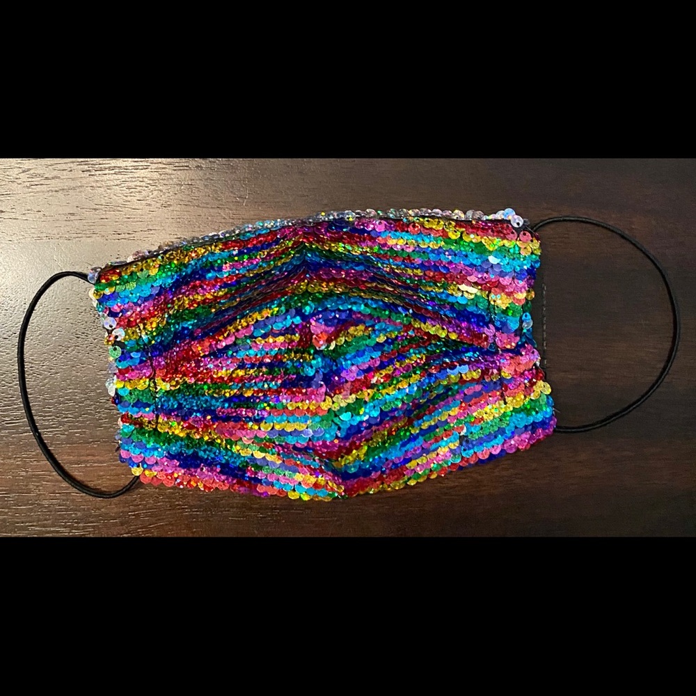 🌈Sequin face mask (sequin difficult to work with)